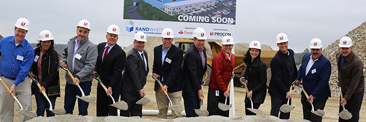 Rand-Whitney and PROCON host ground breaking for new 384,000 s/f packaging facility in Boylston, MA